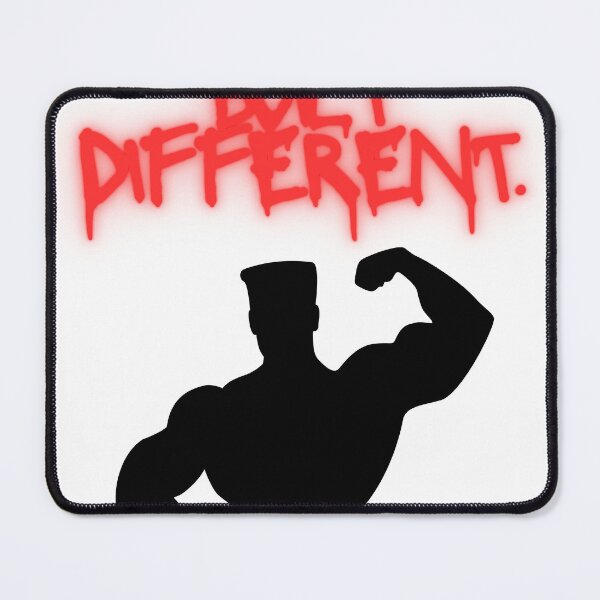 Item preview, Built Different Workout Shirt – Bold Fitness Lifestyle Tee designed and sold by poomfitshirt.