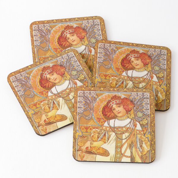 Item preview, Autumn (The Seasons, 1900) by Alphonse Mucha designed and sold by stevepmp.