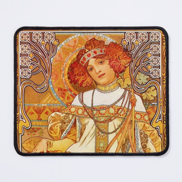 Item preview, Autumn (The Seasons, 1900) by Alphonse Mucha designed and sold by stevepmp.