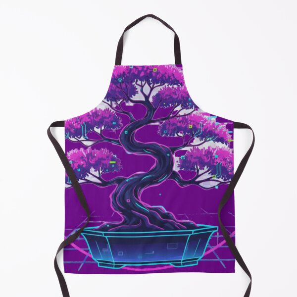 Item preview, Cyberpunk Glitch Bonsai Tree Retro Aesthetic Art designed and sold by omerckaca.