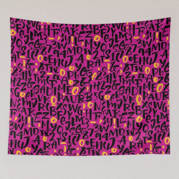 Item preview, Letters Pattern - Pink designed and sold by parazitgoodz.