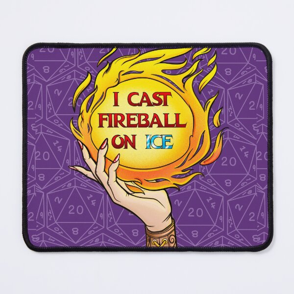 Item preview, Copy of I cast Fireball on Ice purple backpack  designed and sold by Holly Pierson.