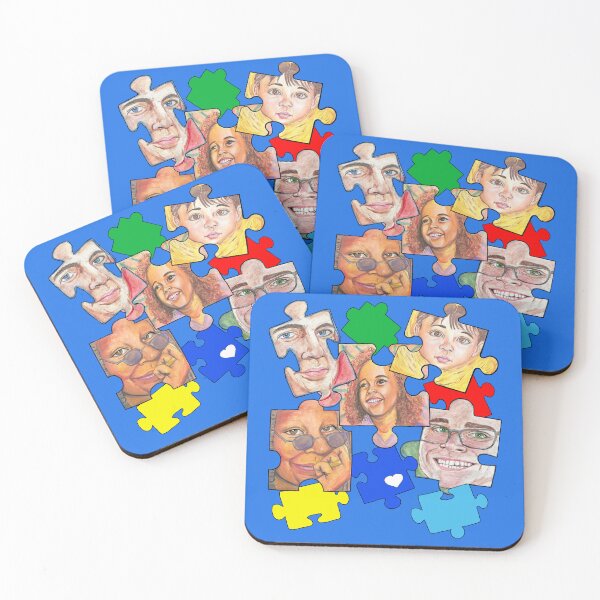 Item preview, Autism pieces portraits designed and sold by Sarah-Lynn Brown.