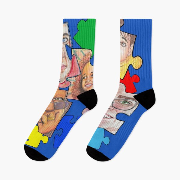 Item preview, Autism pieces portraits designed and sold by Sarah-Lynn Brown.