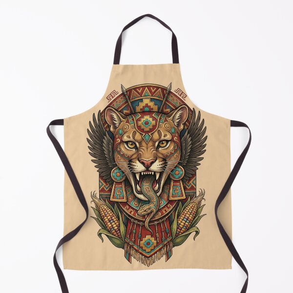 Item preview, Great Mystic Andean Puma with Snake and Corn designed and sold by HANANTI.