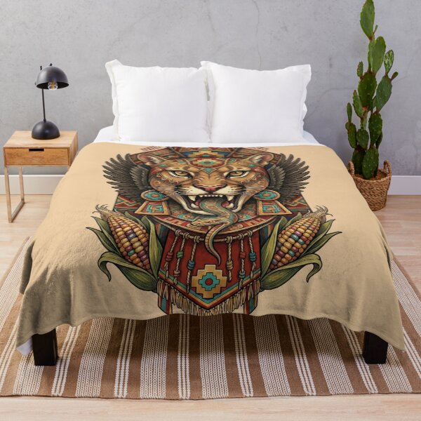 Item preview, Great Mystic Andean Puma with Snake and Corn designed and sold by HANANTI.