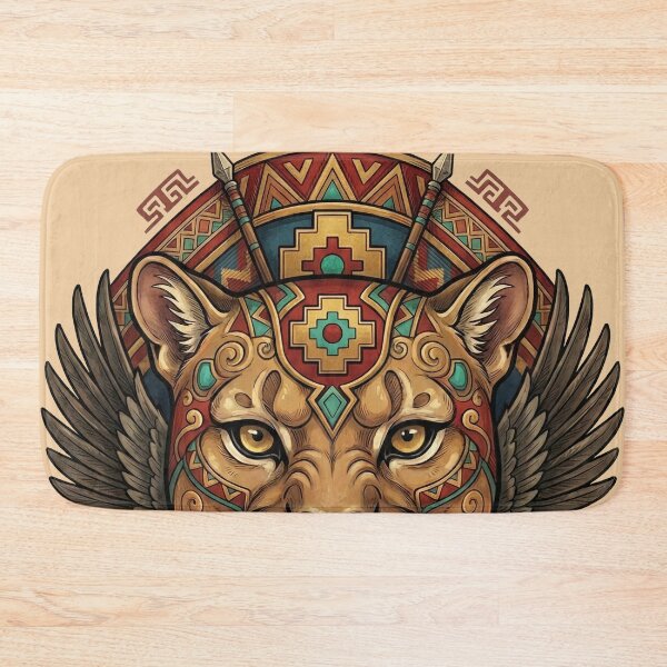 Item preview, Great Mystic Andean Puma with Snake and Corn designed and sold by HANANTI.