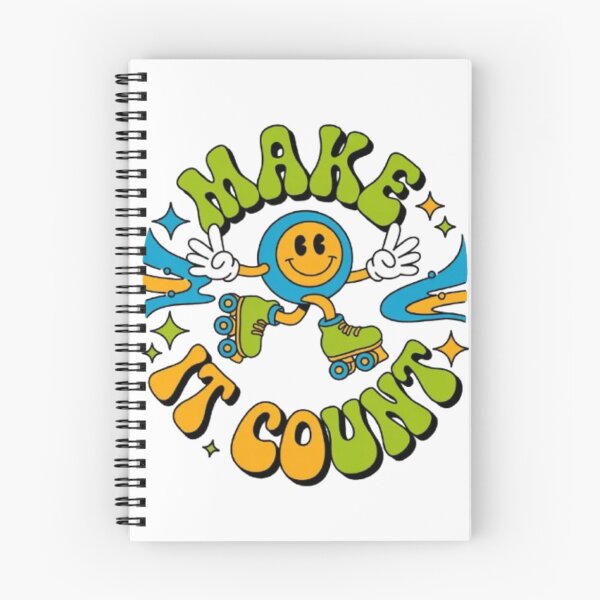 Item preview, Make It Count – Retro Roller Skate Smiley Graphic designed and sold by NewUSShop.