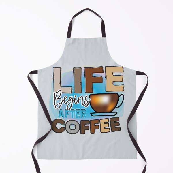Item preview, Life Begins After Coffee - Blue Luminous Glow Design designed and sold by PriyaMagic.