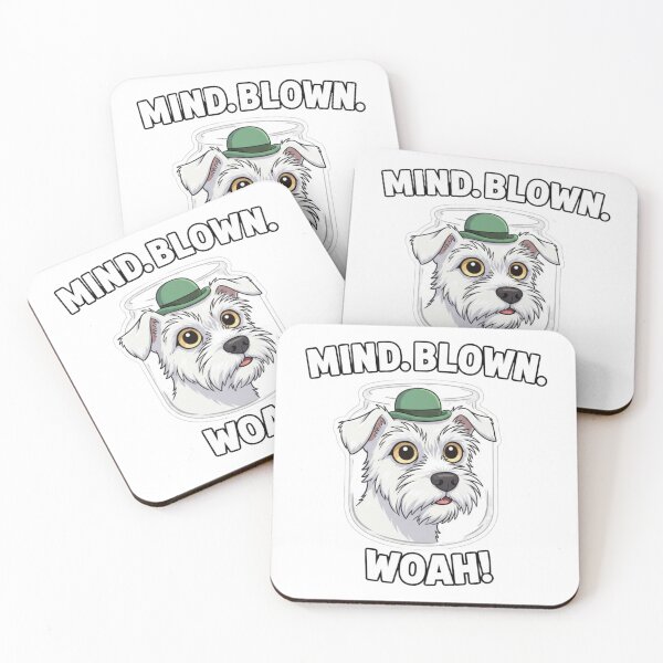 Item preview, Mind Blown Funny Dog Design – Cute Terrier Woah Meme designed and sold by LittleLoopArt.