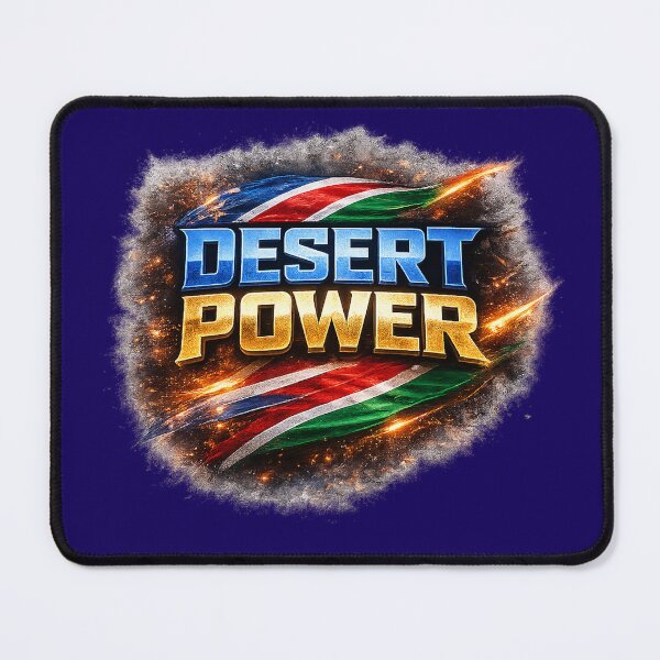 Item preview, Desert Power — Bold Namibia Cricket Typography designed and sold by BKRsport.