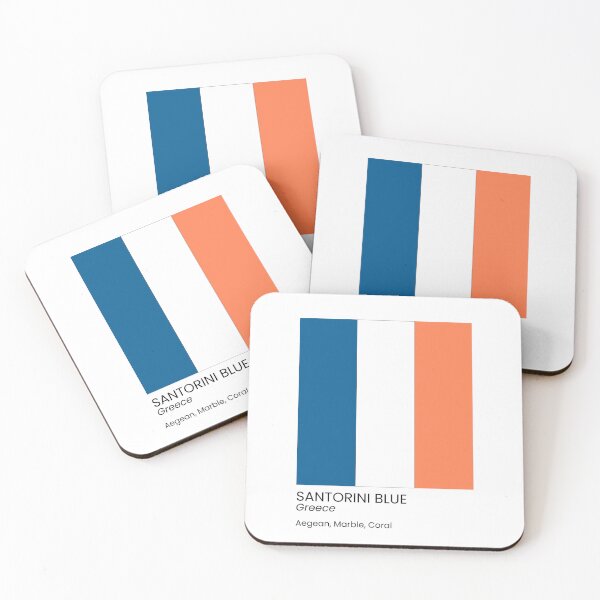 Item preview, Santorini Blue Greece Mediterranean Color Palette designed and sold by Sparkledust Creations.