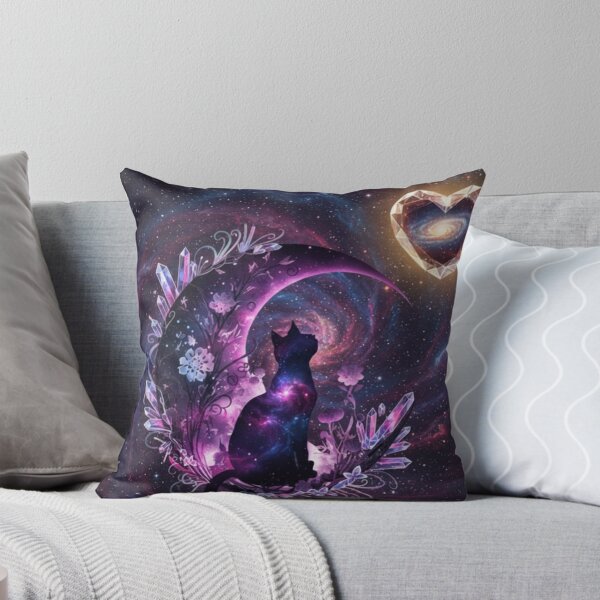 Item preview, Celestial Galaxy Cat Moon Crystal Fantasy designed and sold by 0606PM.