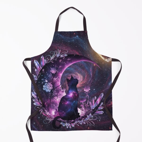 Item preview, Celestial Galaxy Cat Moon Crystal Fantasy designed and sold by 0606PM.