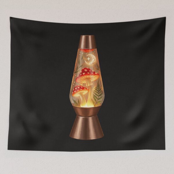 Item preview, Cottagecore Mushroom Lava Lamp designed and sold by Eh Plus Designs.