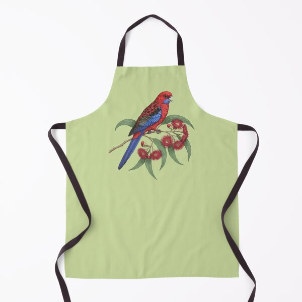 Item preview, Crimson Rosella on Flowering Eucalyptus Branch designed and sold by BirdsnStuff.