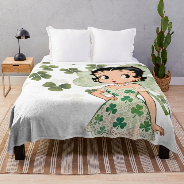 Item preview, Betty Boop Shamrock Sweetheart designed and sold by LyssasMindArt.