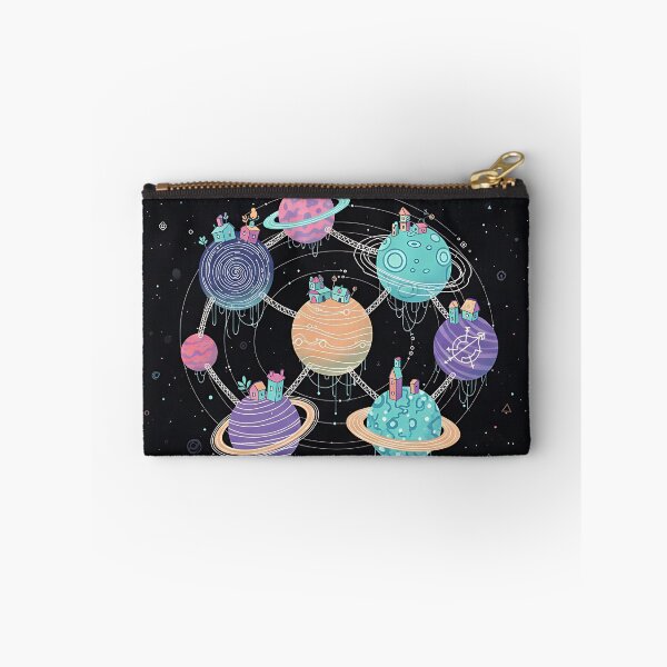 Item preview, Whimsical Galaxy: Tiny House Planets designed and sold by iwzzuel.
