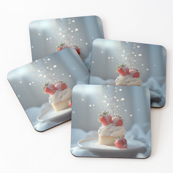 Item preview, Strawberry Cream Cake Dessert Aesthetic Food Photo designed and sold by BingYü · ✦.