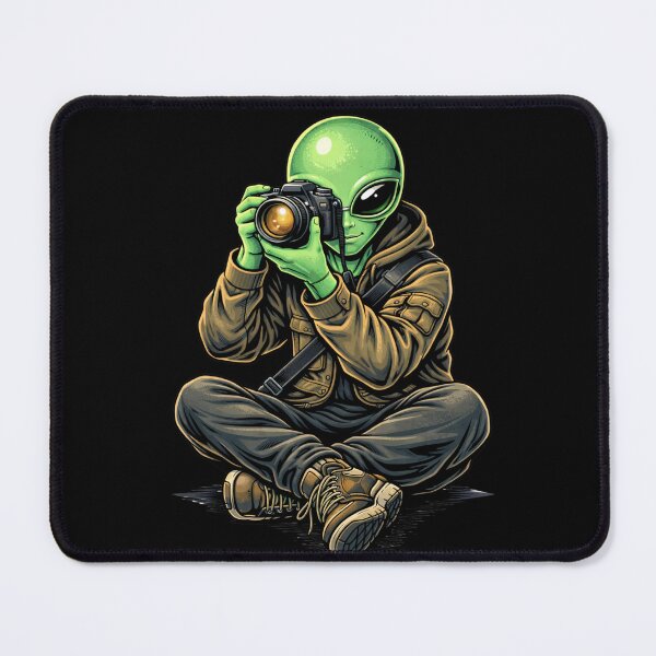 Item preview, Photography Explorer Alien – Creative Photographer Aesthetic Character Art designed and sold by ColorSplash123.