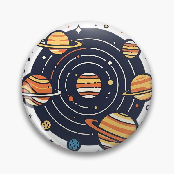 Item preview, Vintage Retro Solar System Badge designed and sold by iwzzuel.