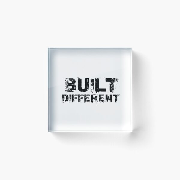 Item preview, Built Different – Motivational Gym Mindset Design designed and sold by Chippychips1.
