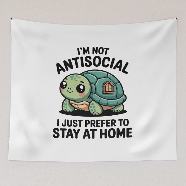 Item preview, Im Not Antisocial I Just Prefer To Stay At Home Turtle Lover designed and sold by angolinnArt.