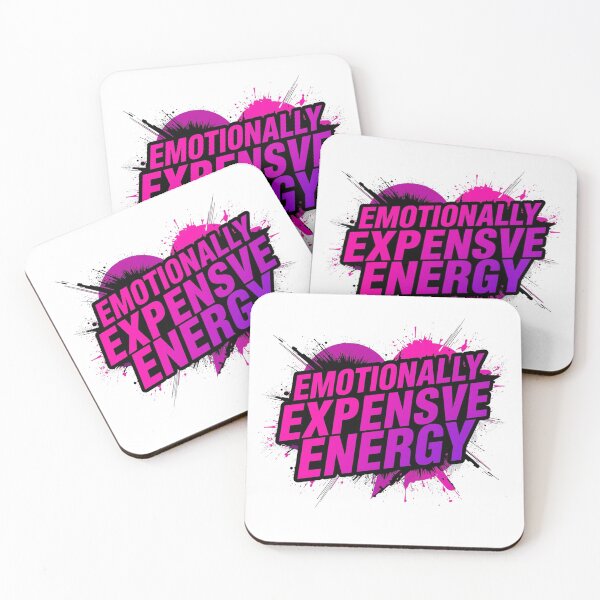 Item preview, Emotionally Expensive Energy.  Bold Pink Graffiti Typography Statement Design designed and sold by Aarvya Fashion Club ( A.F.C ).