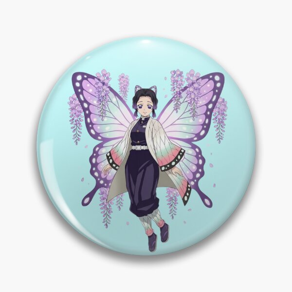 Item preview, Shinobu Kocho Butterfly Wisteria Anime Art designed and sold by Innova_Creations.