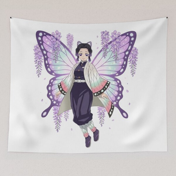 Item preview, Shinobu Kocho Butterfly Wisteria Anime Art designed and sold by Innova_Creations.