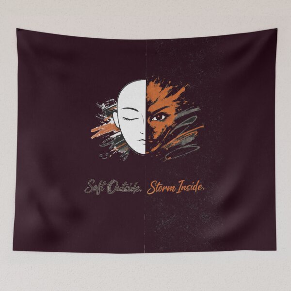 Item preview, Soft Outside Storm Inside T-Shirt  Sticker Art designed and sold by KDesignCrafts.