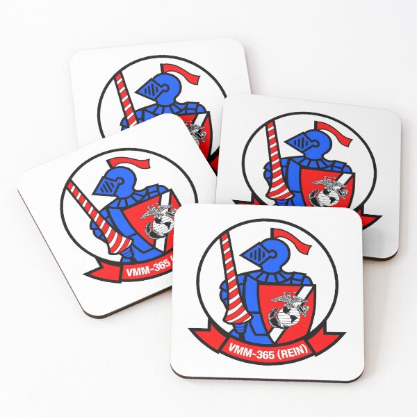 Item preview, VMM-365 Blue Knights Marine Medium Tiltrotor Squadron Reinforced Emblem designed and sold by CharlieDesings.