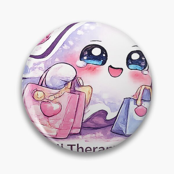 Item preview, Retail Therapy Mode Kawaii Ghost Sticker – Cute Shopping Aesthetic designed and sold by AestheticLoveArt.
