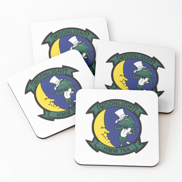 Item preview, HMM-764 Moonlight Marine Medium Helicopter Squadron Emblem designed and sold by CharlieDesings.