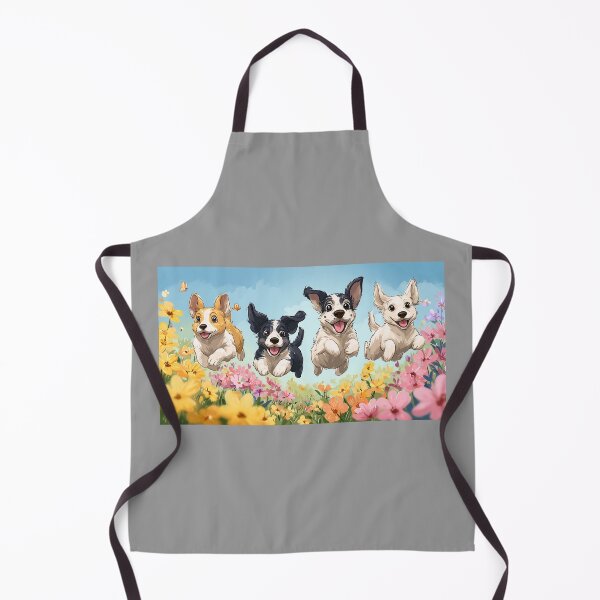 Item preview, Border Collies in flower designed and sold by bubblyrainbow.