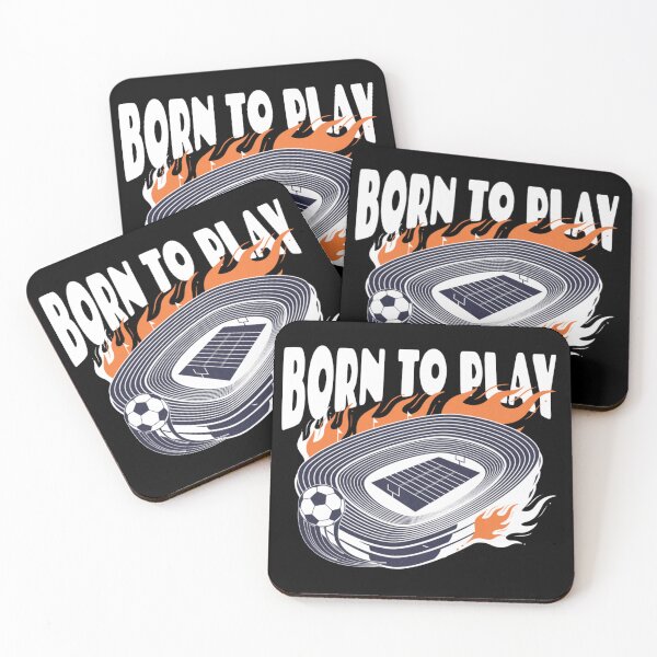 Item preview, Born to Play Sports Stadium - Soccer Ball and Fire Graphic designed and sold by GenZFashion000.