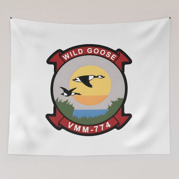 Item preview, VMM-774 Wild Goose Marine Medium Tiltrotor Squadron Emblem designed and sold by CharlieDesings.