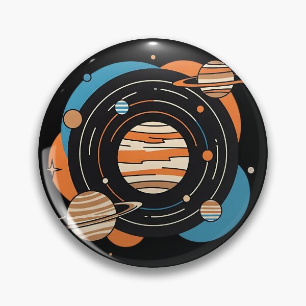 Item preview, Vintage Retro Solar System Badge designed and sold by iwzzuel.