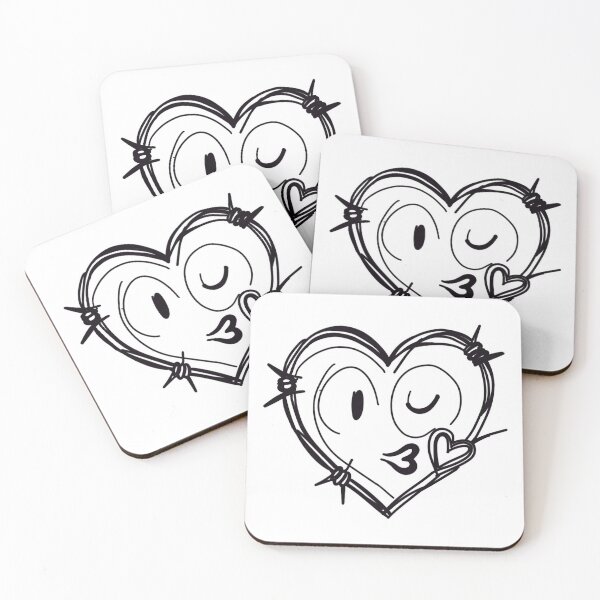Item preview, Barbed Wire Heart Blowing a Kiss designed and sold by Kazzasthings.