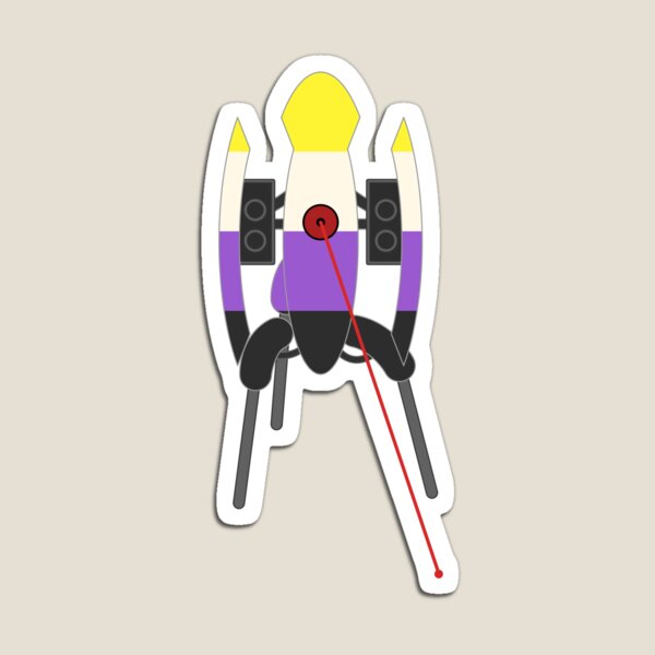 Item preview, Non-Binary Portal Turret designed and sold by aerrapc.