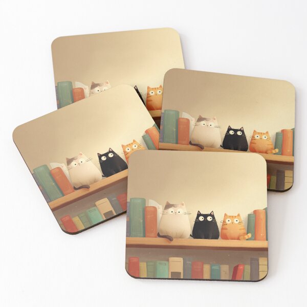 Item preview, Cats and Books designed and sold by bubblyrainbow.