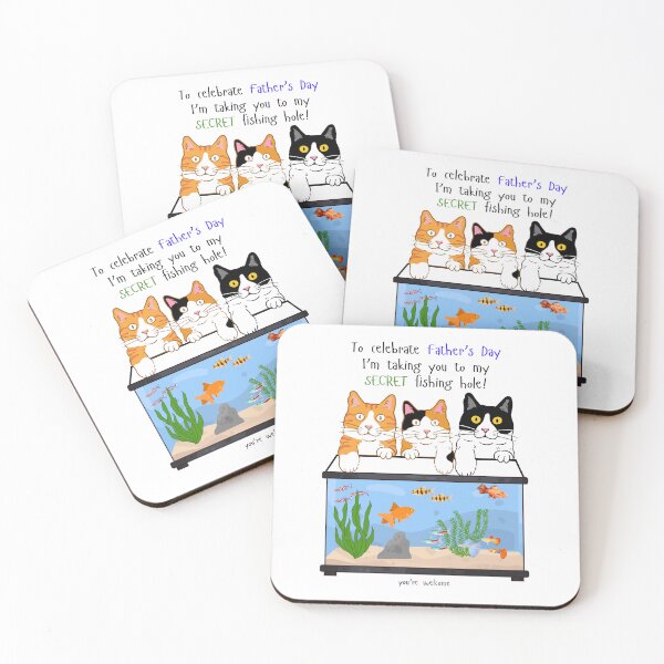 Item preview, Cats Secret Fishing Hole for Father's Day designed and sold by MYCatStuff.