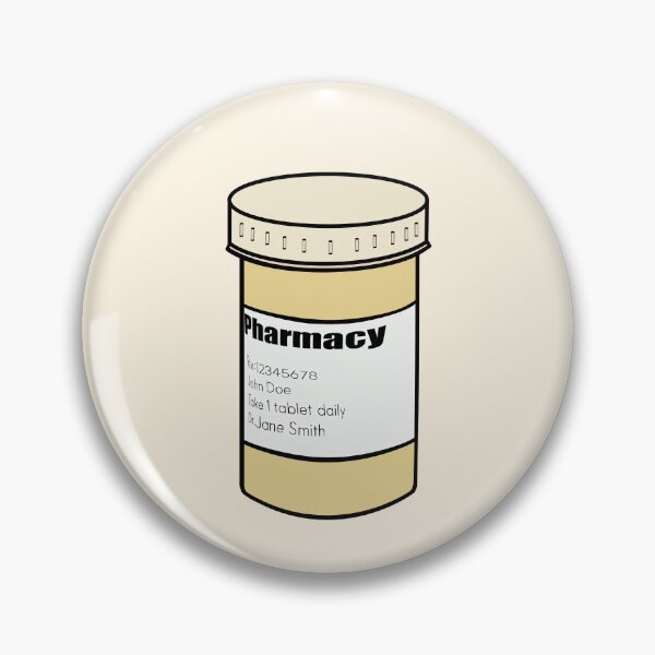 Item preview, Prescription Pill Bottle Pharmacy Illustration designed and sold by Still Learning Days.