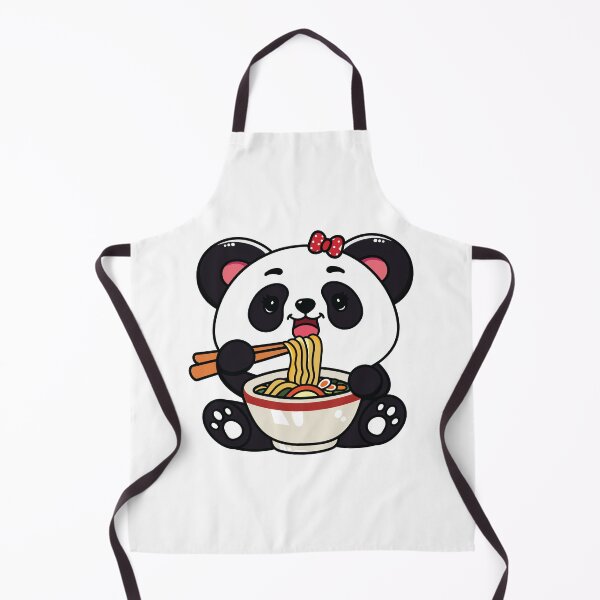 Item preview, Kawaii Panda Eating Ramen designed and sold by MarshallStickerX.