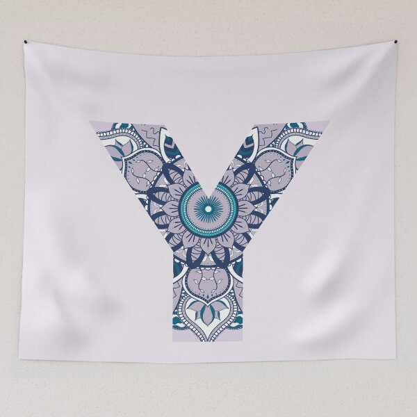 Item preview, Purple Initial Y Mandala designed and sold by abirose30.