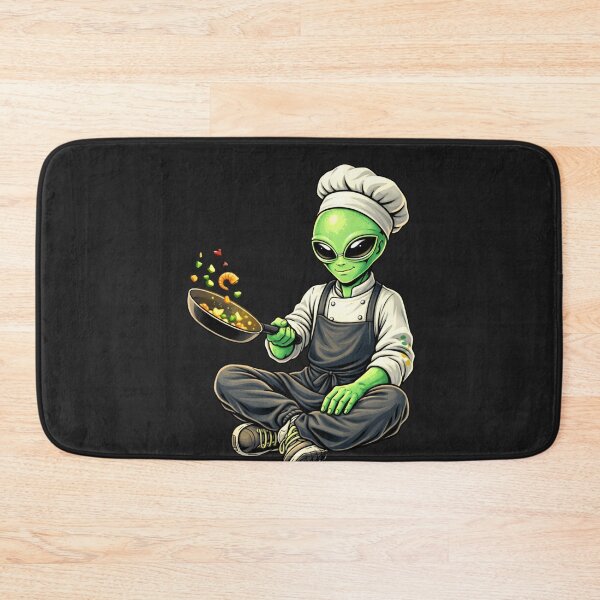 Item preview, Chef Cooking Alien – Culinary Creative Kitchen Aesthetic Character Art designed and sold by ColorSplash123.