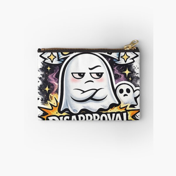 Item preview, Ghost of Disapproval Funny Cartoon Sticker Design | Cute Angry Ghost Meme Illustration designed and sold by AestheticLoveArt.