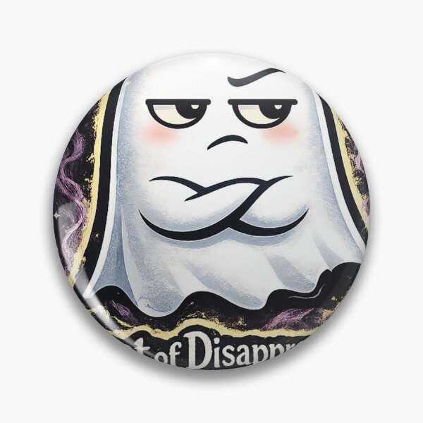 Item preview, Ghost of Disapproval Cute Angry Ghost Sticker | Funny Sarcastic Halloween Cartoon designed and sold by AestheticLoveArt.