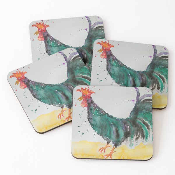 Item preview, Colourful Rooster, rooster art, watercolour rooster designed and sold by Garry Greenwood.