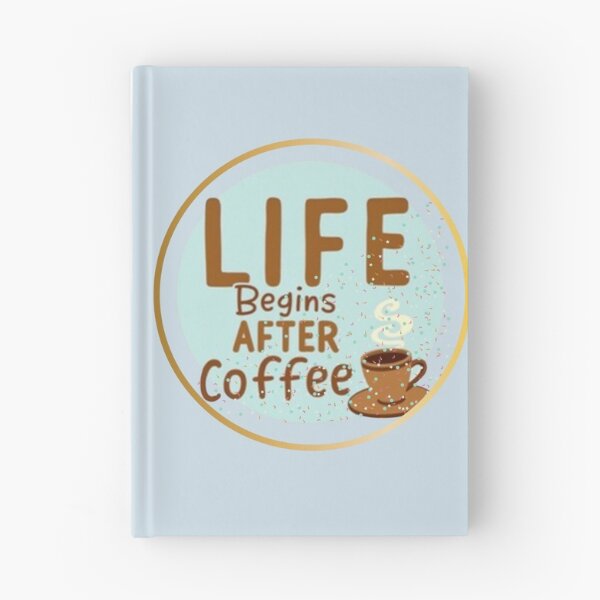 Item preview, Life Begins After Coffee Gold Circle - Luminous Morning Glow designed and sold by PriyaMagic.
